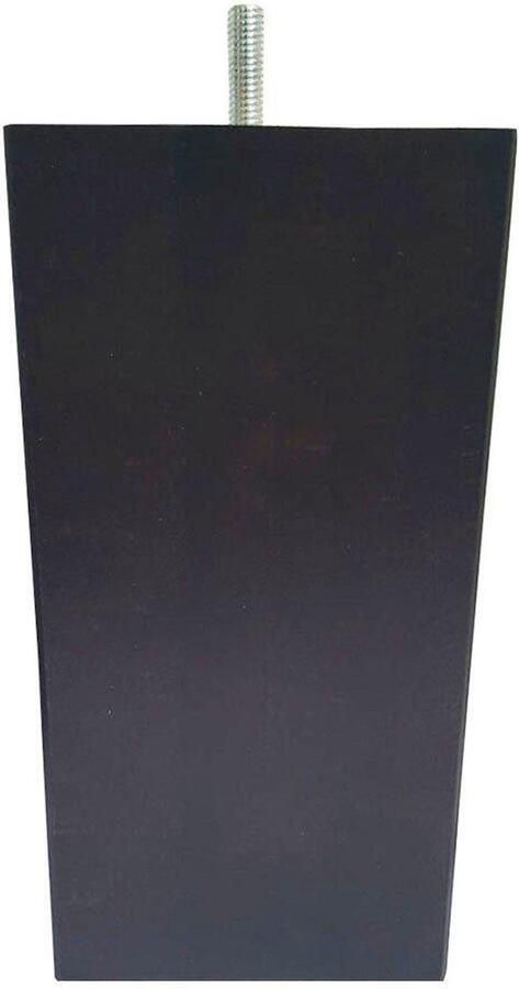 Furniture Legs Europe Meubelpoot bruin taps 9 bij 9 cm en hoogte 16 cm van massief hout (M8) Set van 4 stuks