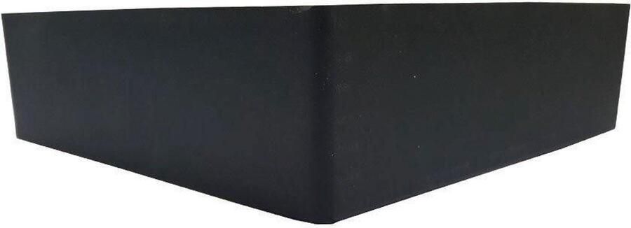 Furniture Legs Europe Meubelpoot zwart hoek 20 bij 20 cm en hoogte 6 cm van kunststof Set van 4 stuks