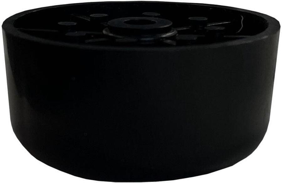 Furniture Legs Europe Meubelpoot zwart rond Ø 5 cm en hoogte 2 5 cm van kunststof Set van 4 stuks