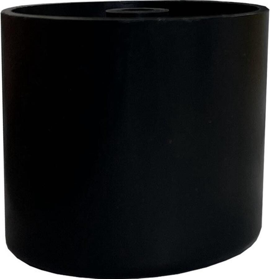 Furniture Legs Europe Meubelpoot zwart rond Ø 5 cm en hoogte 4 cm van kunststof Set van 4 stuks