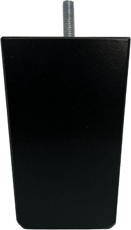 Furniture Legs Europe Meubelpoot zwart taps 7 5 bij 7 5 cm en hoogte 11 5 cm van massief hout (M8) Set van 4 stuks