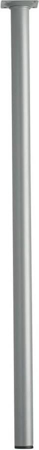Furniture Legs Europe Ronde stalen tafelpoot rond zilvergrijs Ø3 en hoogte 70 cm