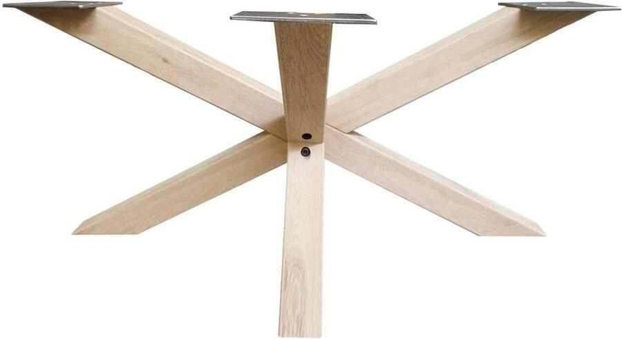 Furniture Legs Europe FLE Spinpoot salon van eikenhout ongelijkzijdig matrix 90 bij 60 cm en hoogte 40 cm (6 x 6 cm)