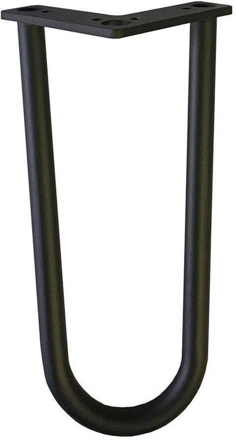 Furniture Legs Europe Stalen hairpin zwart hairpin ø 1 6 cm en hoogte 20 cm Set van 4 stuks