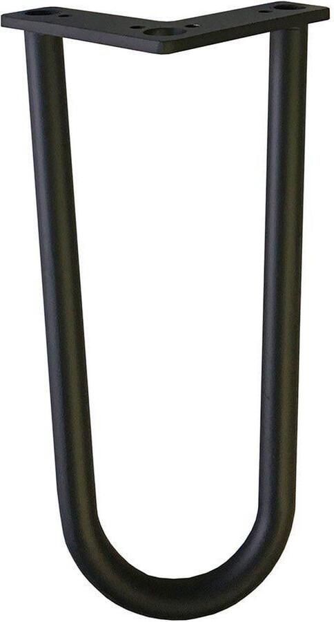 Furniture Legs Europe Stalen hairpin zwart hairpin ø 1 6 cm en hoogte 30 cm Set van 4 stuks