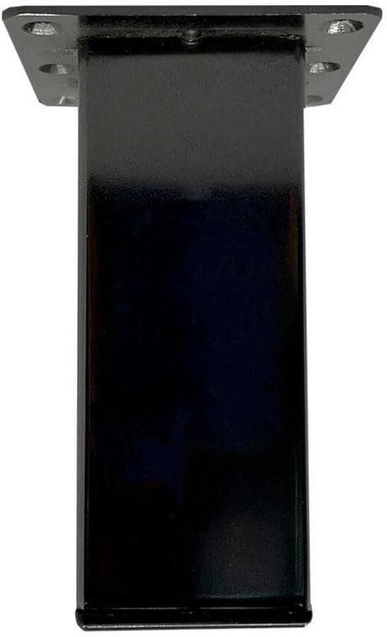 Furniture Legs Europe Stalen meubelpoot black chrome rechthoek 5 bij 5 cm en hoogte 13 cm (5 x 5 cm) Set van 4 stuks