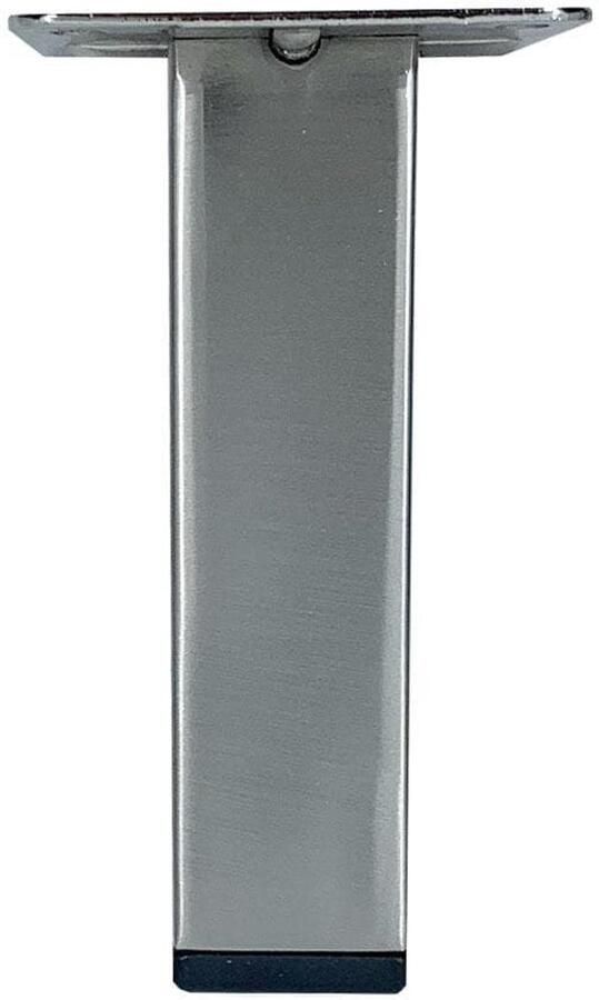 Furniture Legs Europe Stalen meubelpoot rvs look vierkant 2 5 bij 2 5 cm en hoogte 10 cm (2 5 x 2 5 cm) Set van 4 stuks