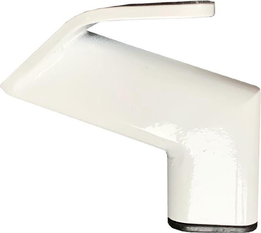 Furniture Legs Europe Stalen meubelpoot wit design 11 5 bij 2 cm en hoogte 10 cm Set van 4 stuks