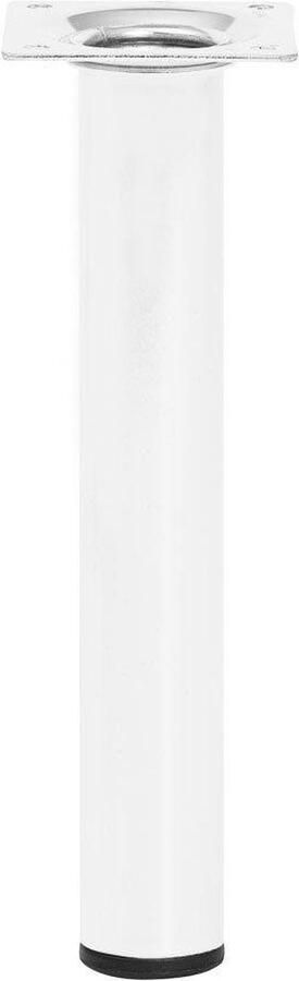Furniture Legs Europe Stalen meubelpoot wit rond ø 3 cm en hoogte 20 cm Set van 4 stuks