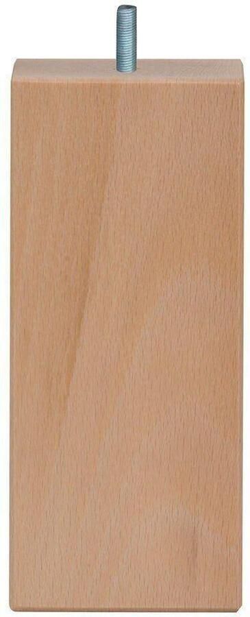 Furniture Legs Europe Vierkanten houten meubelpoot 16 cm (M10)