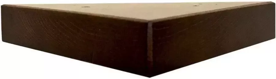 Furniture Legs Europe FLE Meubelpoot bruin hoek 15 bij 15 cm en hoogte 3 cm van massief hout