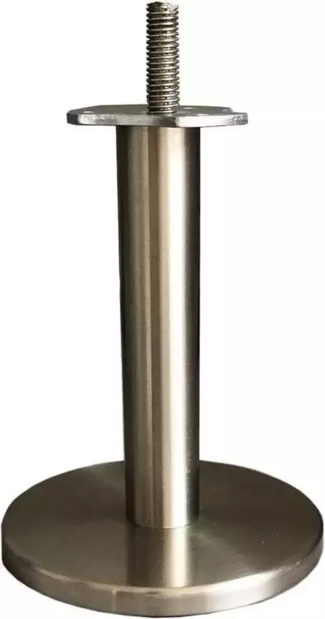 Furniture Legs Europe RVS INOX ronde meubelpoot 14 cm (M10)