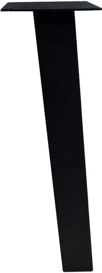 Furniture Legs Europe Set 4 zwarte schuine tafelpoten 72 cm (koker 8 x 8 cm)