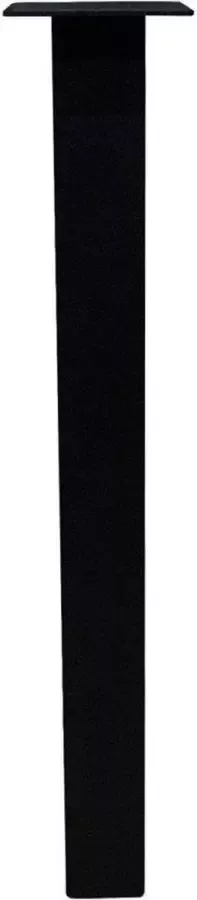 Furniture Legs Europe FLE Stalen tafelpoot zwart vierkant 6 bij 6 cm en hoogte 72 cm (koker 6 x 6 cm) 4 stuks