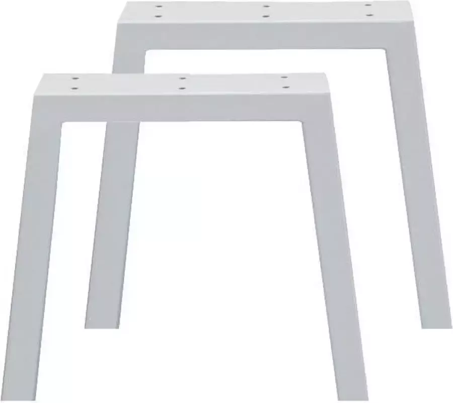 Furniture Legs Europe Set witte trapezium tafelpoten 40 cm (koker 10 x 4)