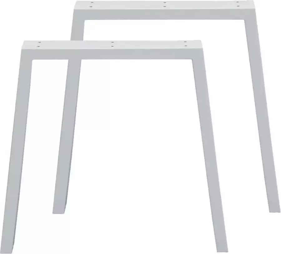 Furniture Legs Europe Set witte trapezium tafelpoten 72 cm (koker 10 x 4)