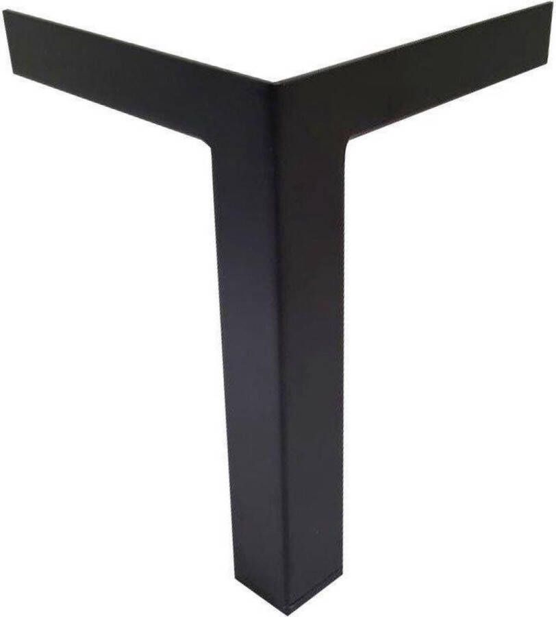 Furniture Legs Europe Zwarte design hoekpoot 19 cm