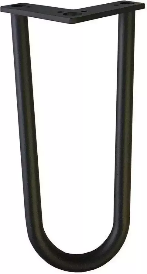 Furniture Legs Europe FLE Stalen hairpin zwart hairpin ø 1 6 cm en hoogte 20 cm