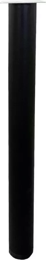 Furniture Legs Europe FLE Set stalen tafelpoten zwart rond ø 6 cm en hoogte 72 cm 4 stuks