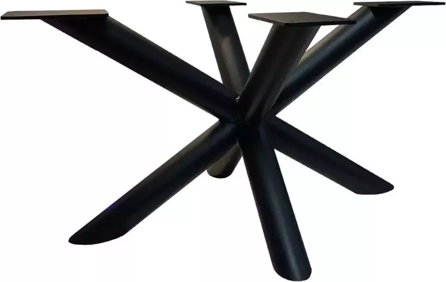 Furniture Legs Europe Zwarte stalen matrix ronde buis hoogte 40 cm en breedte 78 cm (koker 6 cm)