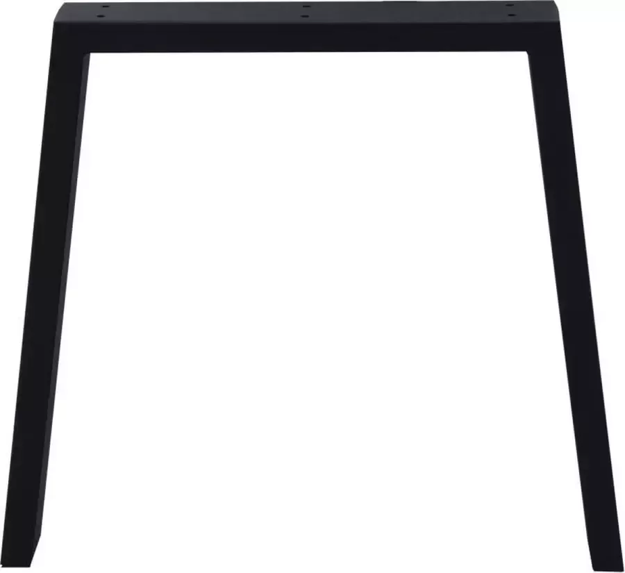 Furniture Legs Europe Stalen buiten tafelpoot zwart taps 80 bij 10 cm en hoogte 72 cm (koker 4 x 10 cm)