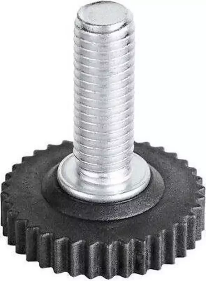 Furniture Legs Europe Zwarte stelvoet diameter 3 cm (M10) (set van 4 stuks)