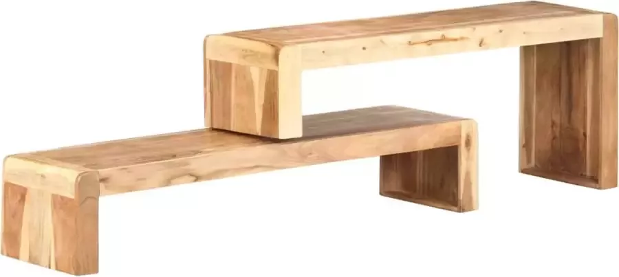 Furniture Limited 2-delig Tv-meubel massief acaciahout