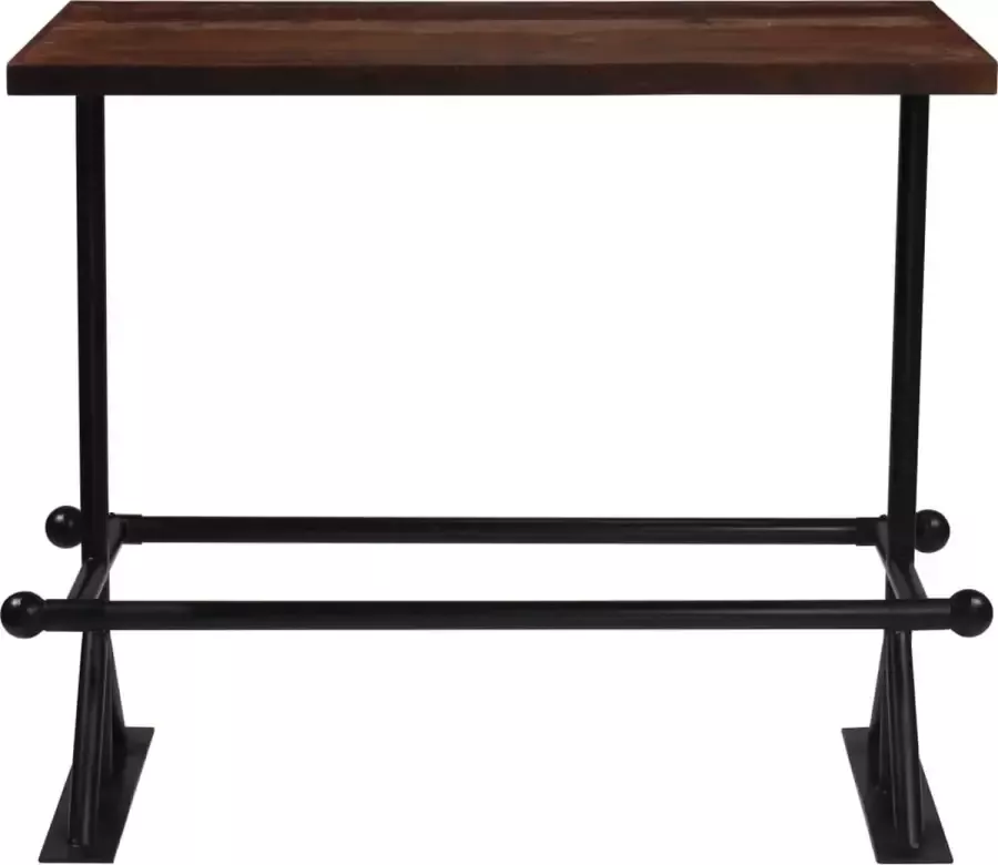 Furniture Limited Bartafel 120x60x107 cm massief gerecycled hout donkerbruin