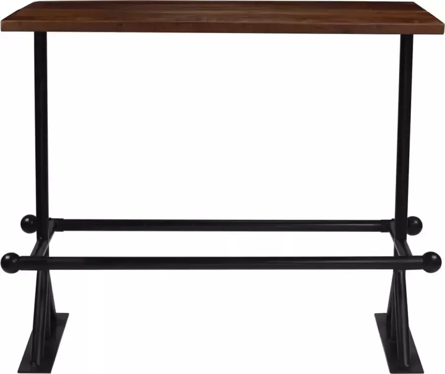 Furniture Limited Bartafel 150x70x107 cm massief gerecycled hout donkerbruin