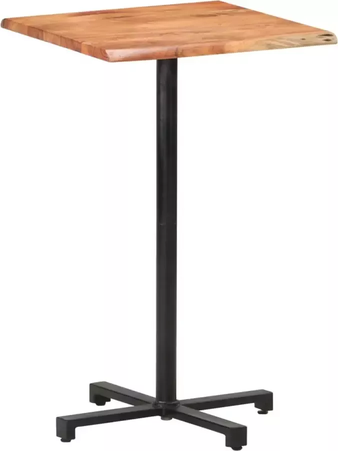 Furniture Limited Bartafel met natuurlijke randen 60x60x110 cm massief acaciahout