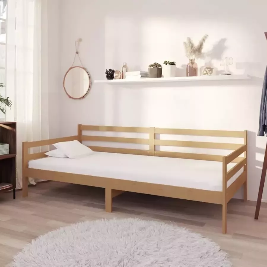 Furniture Limited Bedbank massief grenenhout honingbruin 90x200 cm