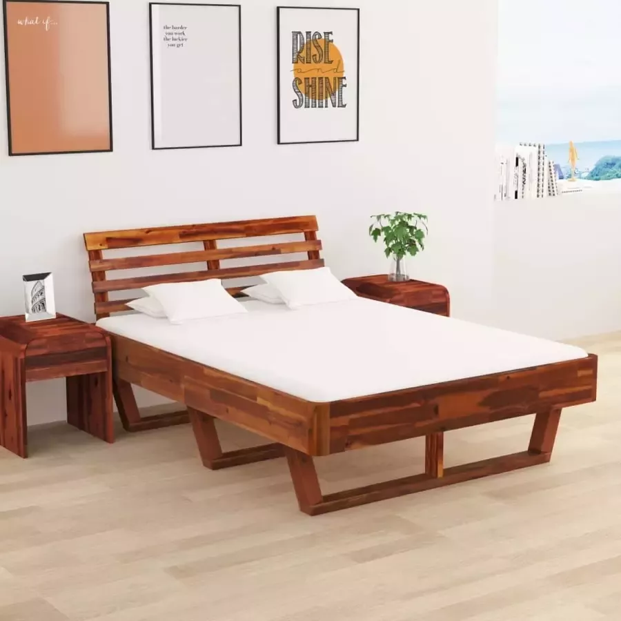 Furniture Limited Bedframe massief acaciahout 140x200 cm