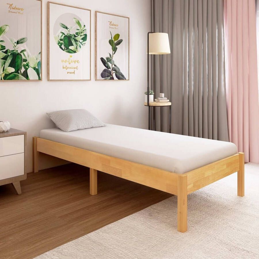 Furniture Limited Bedframe massief eikenhout 100x200 cm