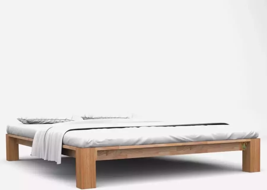 Furniture Limited Bedframe massief eikenhout 140x200 cm