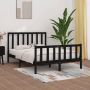 Furniture Limited Bedframe massief hout zwart 140x190 cm - Thumbnail 7