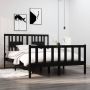 Furniture Limited Bedframe massief hout zwart 140x190 cm - Thumbnail 11