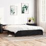 Furniture Limited Bedframe massief hout zwart 140x190 cm - Thumbnail 4