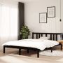 Furniture Limited Bedframe massief hout zwart 140x190 cm - Thumbnail 9