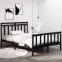 Furniture Limited Bedframe massief hout zwart 140x190 cm - Thumbnail 3