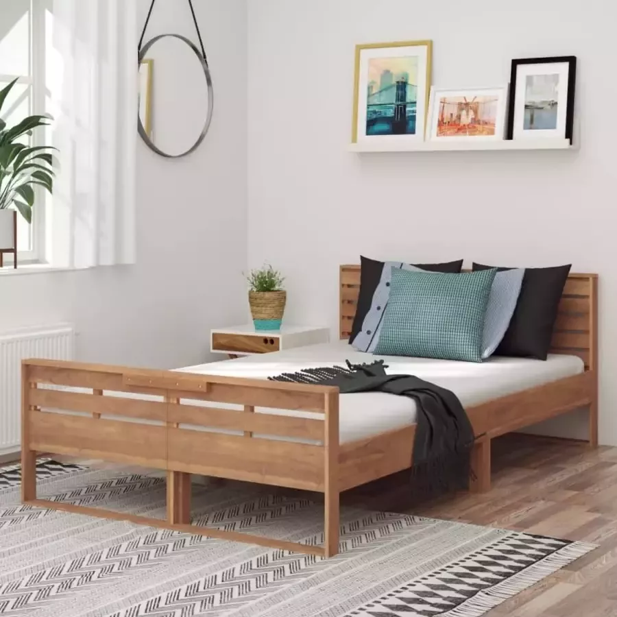 Furniture Limited Bedframe massief teakhout 120x200 cm
