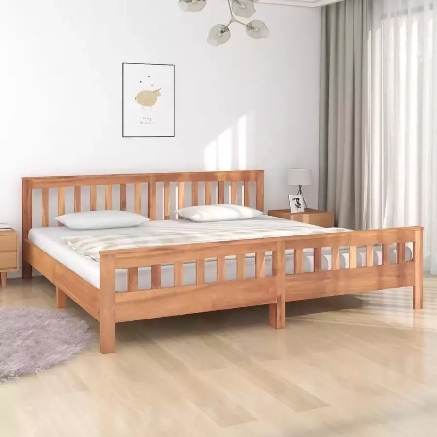 Furniture Limited Bedframe massief teakhout 200x200 cm