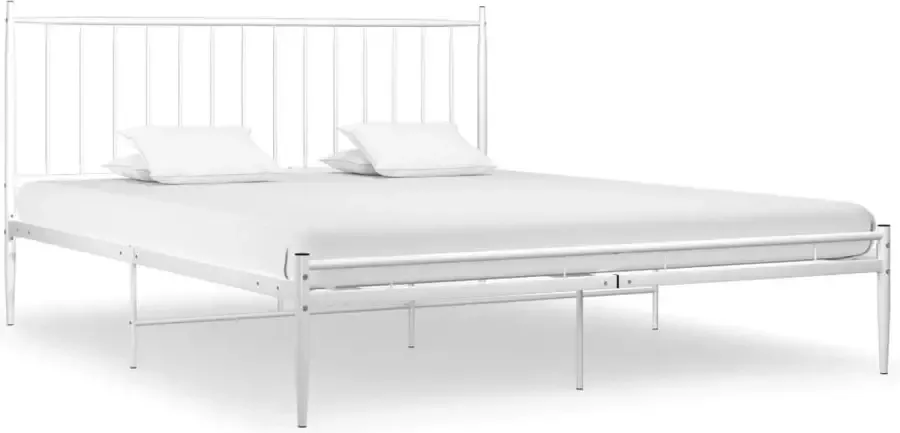 Furniture Limited Bedframe metaal wit 160x200 cm