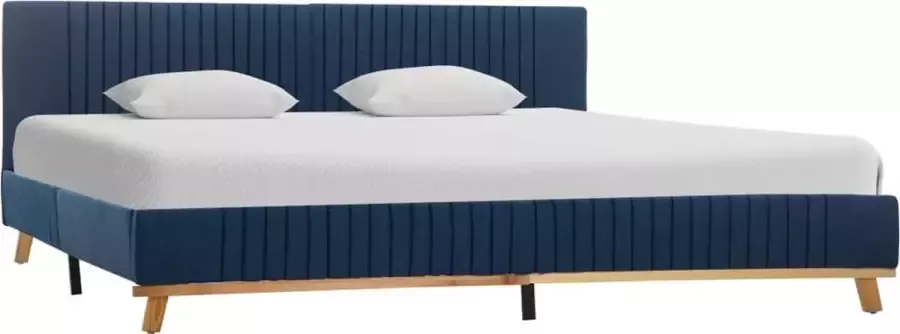 Furniture Limited Bedframe stof blauw 180x200 cm