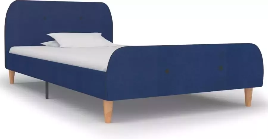 Furniture Limited Bedframe stof blauw 90x200 cm