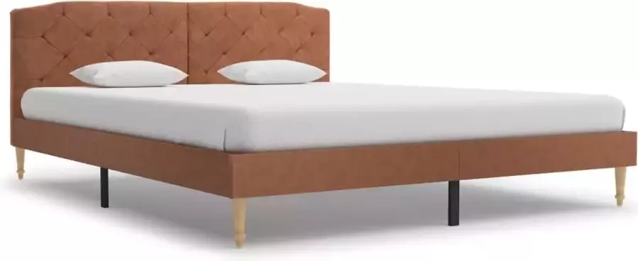 Furniture Limited Bedframe stof bruin 150x200 cm