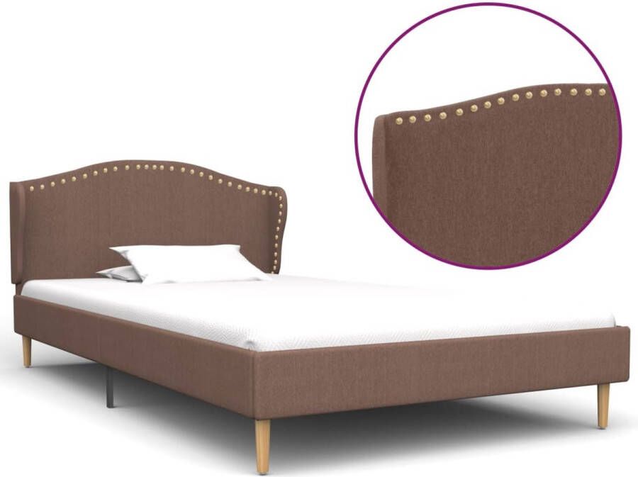 Furniture Limited Bedframe stof bruin 90x200 cm