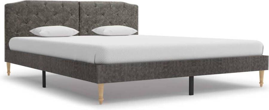 Furniture Limited Bedframe stof donkergrijs 150x200 cm
