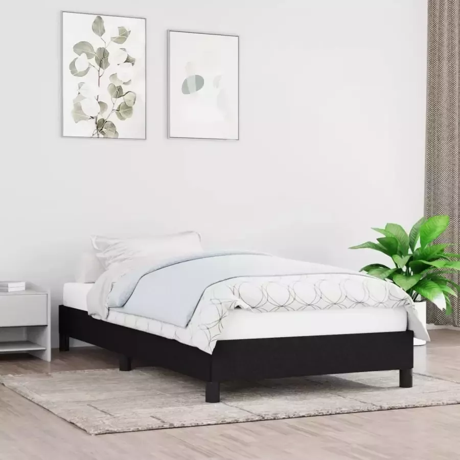 Furniture Limited Bedframe stof zwart 100x200 cm
