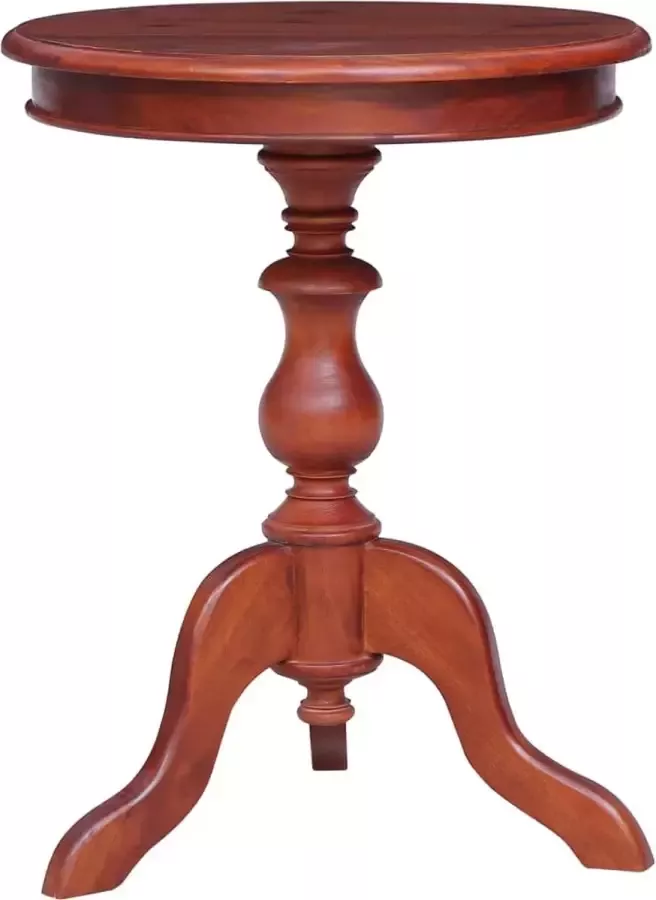 Furniture Limited Bijzettafel 50x50x65 cm massief mahoniehout bruin