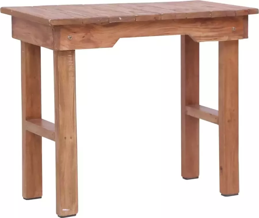 Furniture Limited Bijzettafel 70x35x60 cm massief mahoniehout